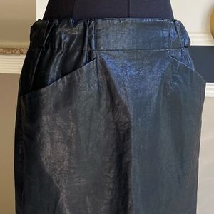 Zara Faux Leather High Waisted Mini Skirt Sz Small